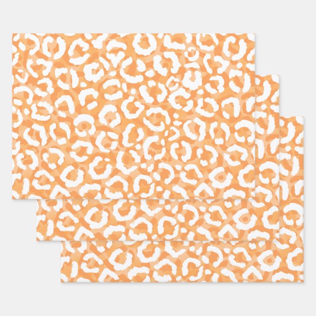 Goldgelber Leoparden Geschenkpapier Set (Set)