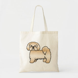 Goldgelber Lhasa Apso Süßer Cartoon-Hund Tragetasche