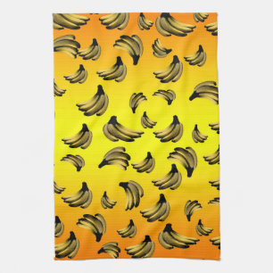 goldgelbes Bananenmuster, Geschirrtuch