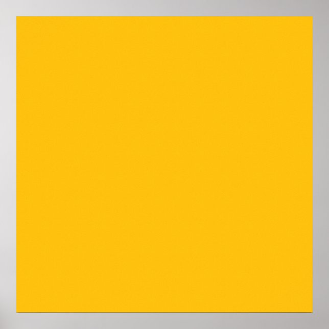 Goldgelbes Farbposter Poster (Vorne)