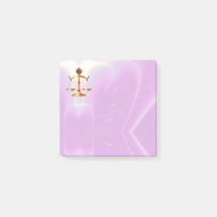 GOLDGESETZGEBUNG, ATTORNEE, Ultra-Violett-Rosa Post-it Klebezettel