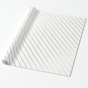 Goldgestreifter Glamour-glänzender Entwurf elegan Geschenkpapier