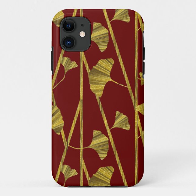 Goldginkgo Case-Mate iPhone Hülle (Rückseite)