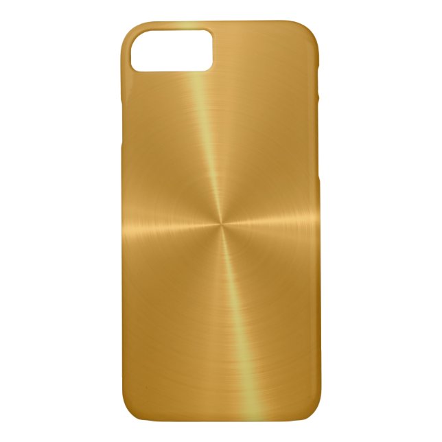 Goldglänzendes Edelstahl-Metall Case-Mate iPhone Hülle (Rückseite)