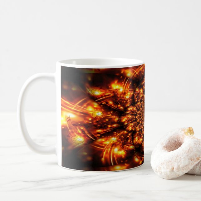 Goldglanzlichter Kaffeetasse (Mit Donut)