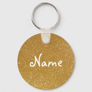 GoldGlitter-Schlüsselanhänger mit Imitatschimmer Schlüsselanhänger