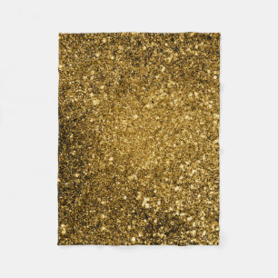 GoldGlitzer-Decke Fleecedecke