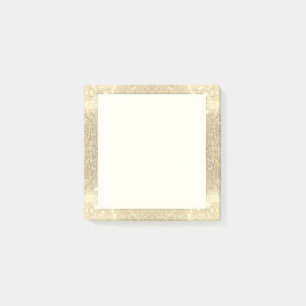 GoldGlitzer-klassisches Glamour-Schein-Imitat Post-it Klebezettel