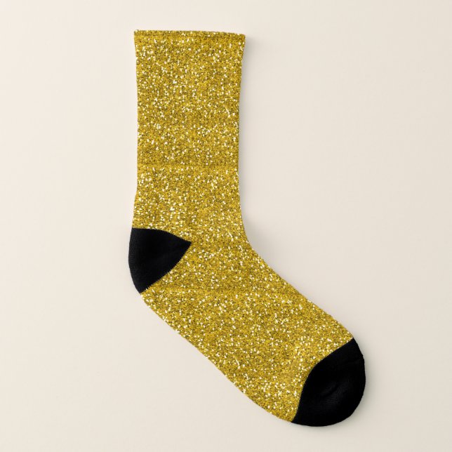 GoldGlitzer Socken (Links - Innen)