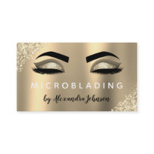 Goldglitzer Wimpern Microblading