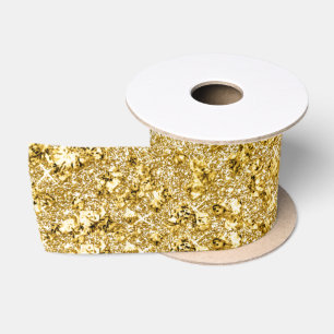 GoldGlitzern - Jeweled GoldImitat Glitter1 Satinband