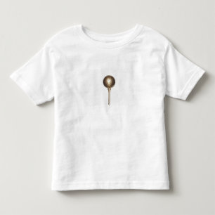 GoldGolfball und -t-Stück Kleinkind T-shirt
