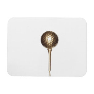 GoldGolfball und -t-Stück Magnet