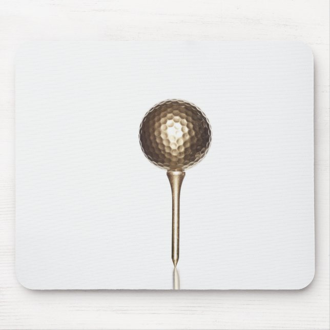 GoldGolfball und -t-Stück Mousepad (Vorne)
