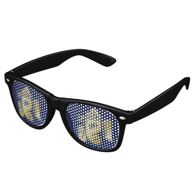 Goldgöttin Ganesha - Party Shades Sonnenbrille (Schrägansicht)