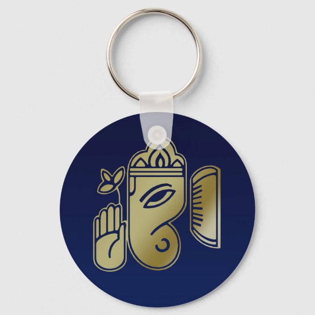 Goldgöttin Ganesha - Schlüsselanhänger (Vorderseite)
