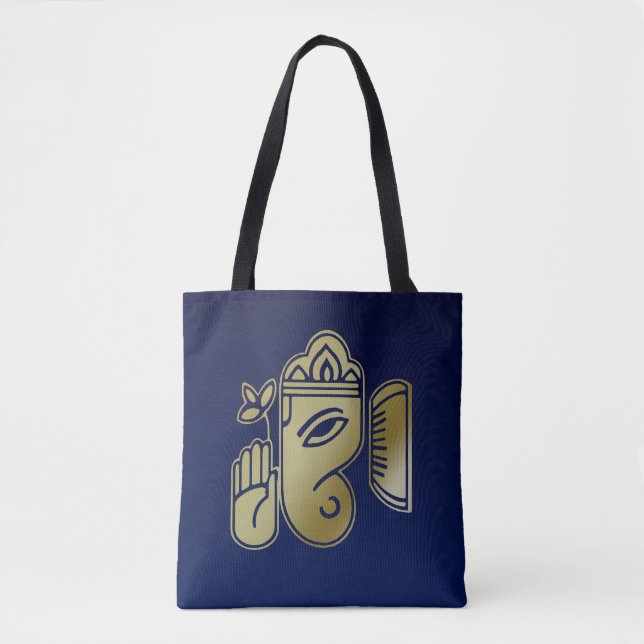 Goldgöttin Ganesha - Volldrucktasche Tasche (Vorderseite)