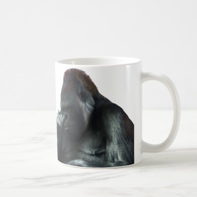Goldgrabender Gorilla Kaffeetasse (Rechts)