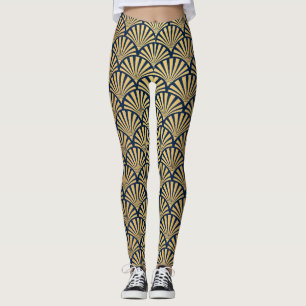 Goldgräber: Nahtlose Art Déco Leggings