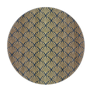 Goldgräber: Nahtlose Art Déco Schneidebrett