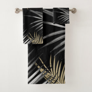 Goldgräber-Palm-Blätter Traum Nr. 1 Badhandtuch Set