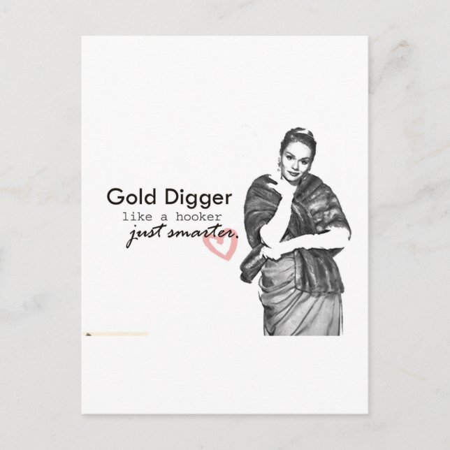 Goldgräber Postkarte (Vorderseite)