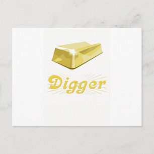 Goldgräber Postkarte