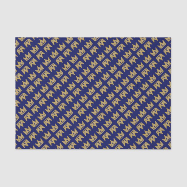 Goldgraffiti-Krone Seidenpapier (Vorderseite)