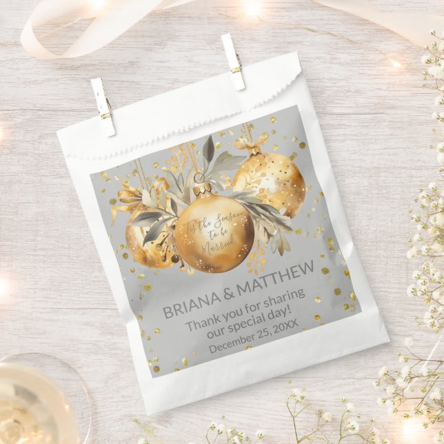 Goldgraue Weihnachtstasche für die Gastgeschenk Ho Geschenktütchen (Ausgeschnitten)