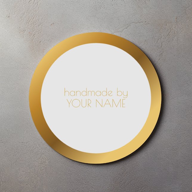 Goldgrenze Runder Aufkleber (Von Creator hochgeladen)