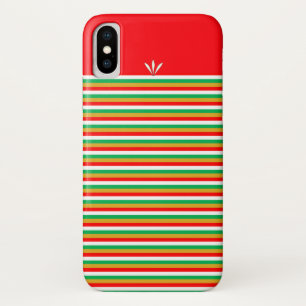 Goldgrün-rot-weiß gestreift Case-Mate iPhone hülle