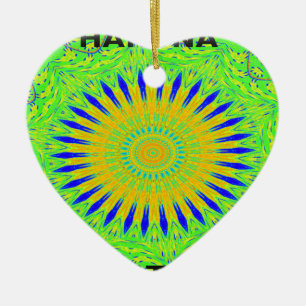 Goldgrüne afrikanische traditionelle Stoffarben Keramikornament
