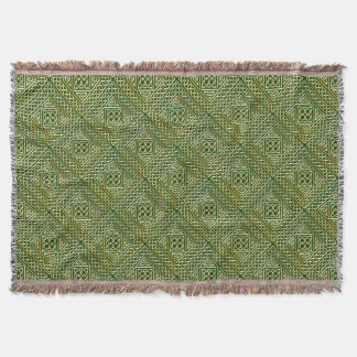 Goldgrünes Quadrat formt keltisches Decke