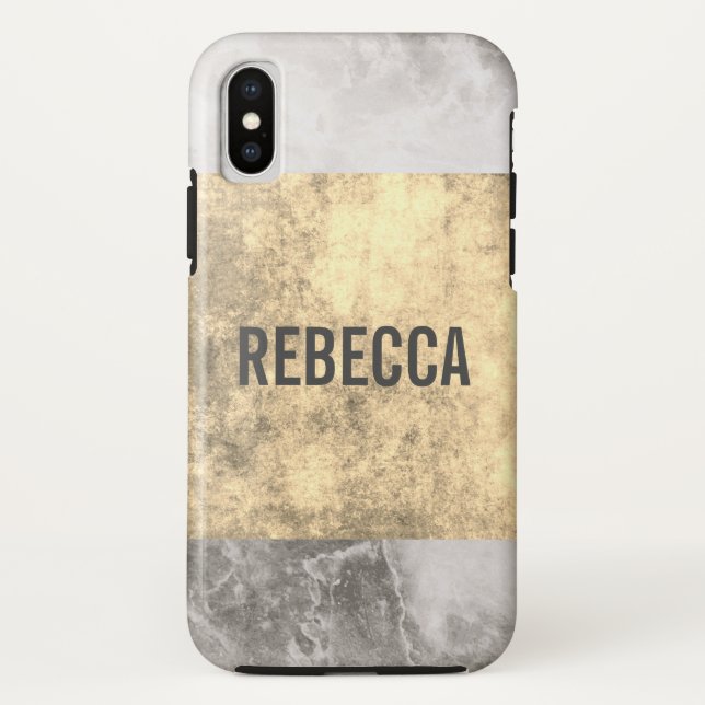 Goldgrunge aus Marmor Case-Mate iPhone Hülle (Rückseite)