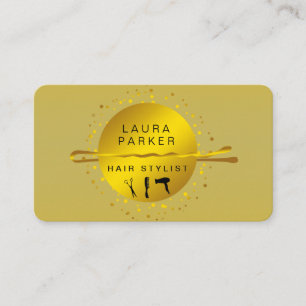 Goldhaar Stylist Makeup Artist Salon Visitenkarte