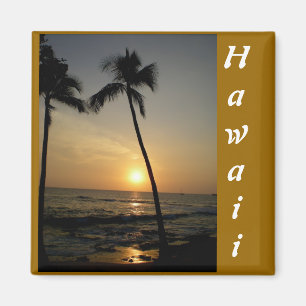 Goldhawaiianer-Sonnenuntergang Magnet