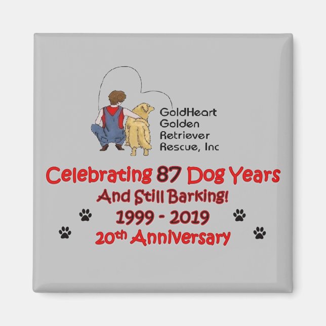 GoldHeart Magnet zum 20. Jubiläum (Vorne)