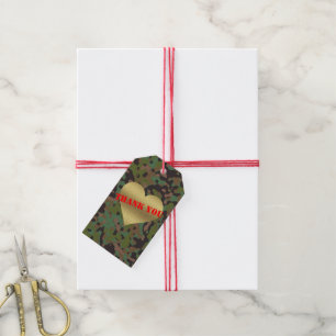 Goldherz GI Tarnungs-Party-Geschenk-Umbauten Geschenkanhänger