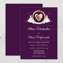 Goldherz-Hochzeit | Einladung zur Hochzeit