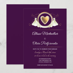 Goldherz-Hochzeit   Einladung zur Hochzeit