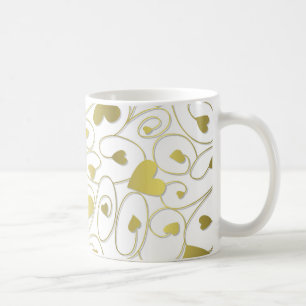Goldherzen Kaffeetasse