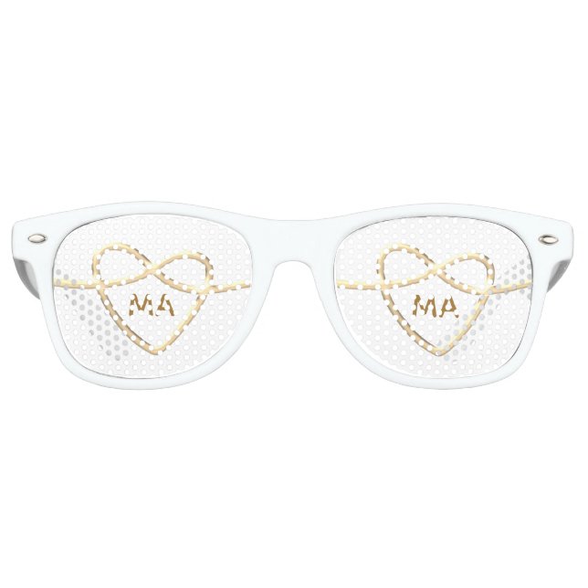 Goldherzerei Partybrille (Vorderseite)