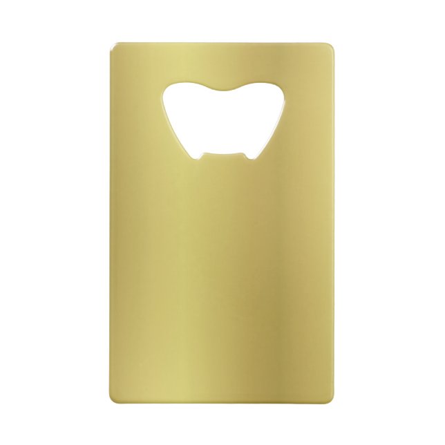 Goldhintergrund-Schablone Kreditkartenflaschenöffner (Rückseite)