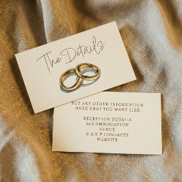 Goldhochzeit bringt die Details Einschlusskarte Begleitkarte