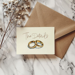 Goldhochzeit bringt die Details UAWG Einschließung Begleitkarte