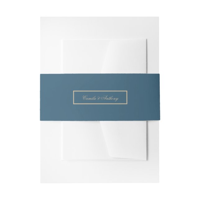 Goldhochzeit der Marine Einladungsbanderole (Vorderseite Beispiel)