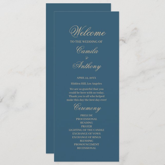 Goldhochzeit der Marine Programm (Vorne/Hinten)