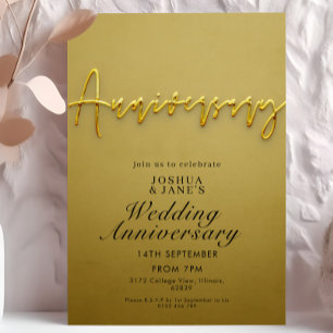 Goldhochzeit Einladung