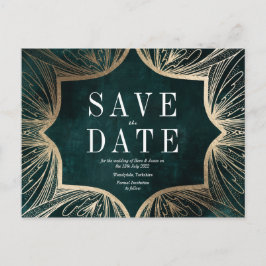 Goldhochzeit im Jugendstil - Imitate retten das Da Postkarte