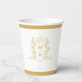 Goldhochzeit Pappbecher